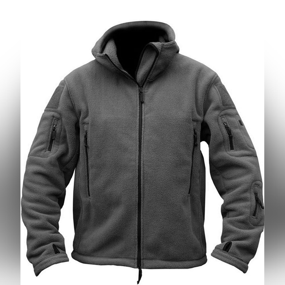New Men's Warm Military Tactical Sport Fleece Hoodie Jacket - Picture 1 of 1
